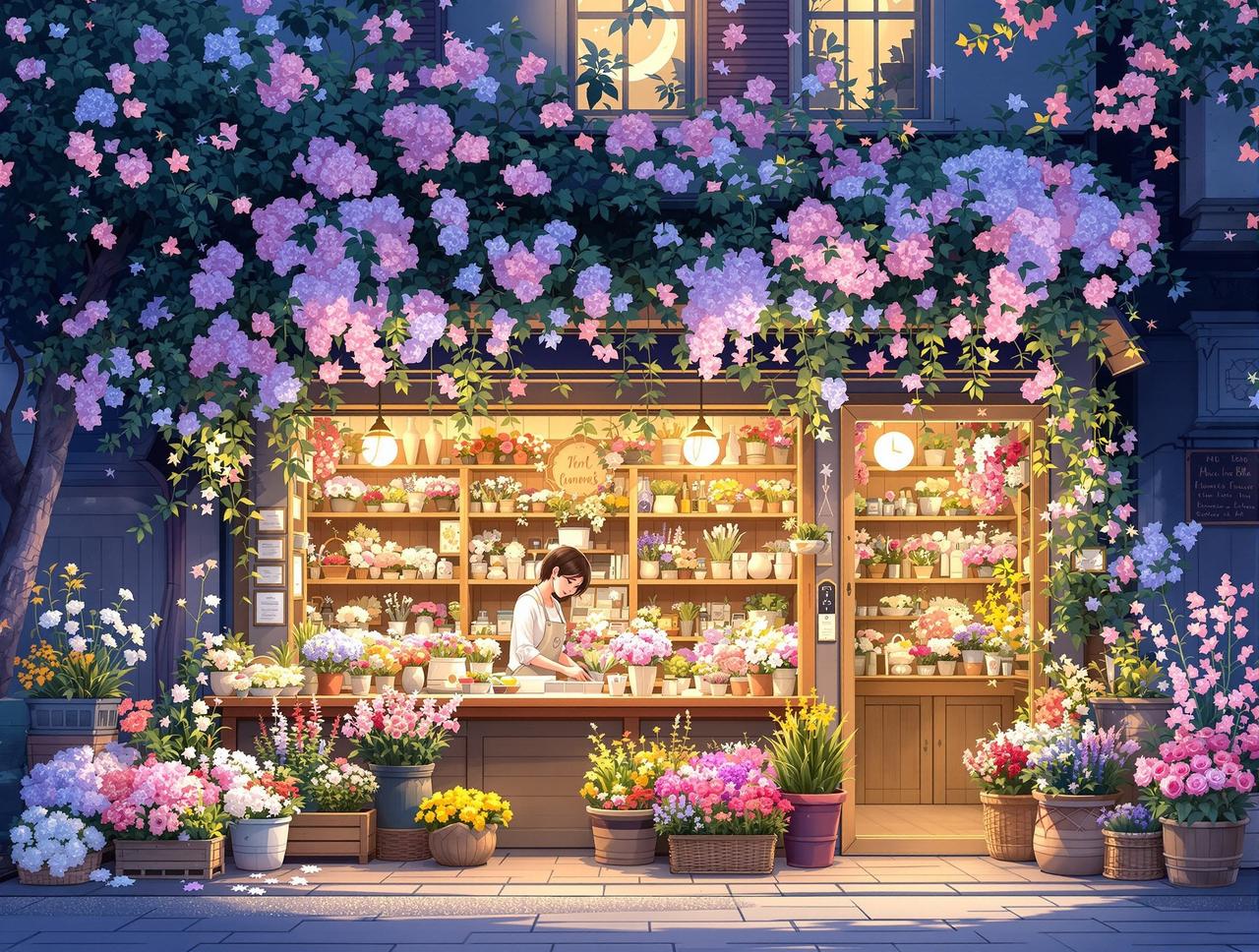 百合短剧 - 花店与月光